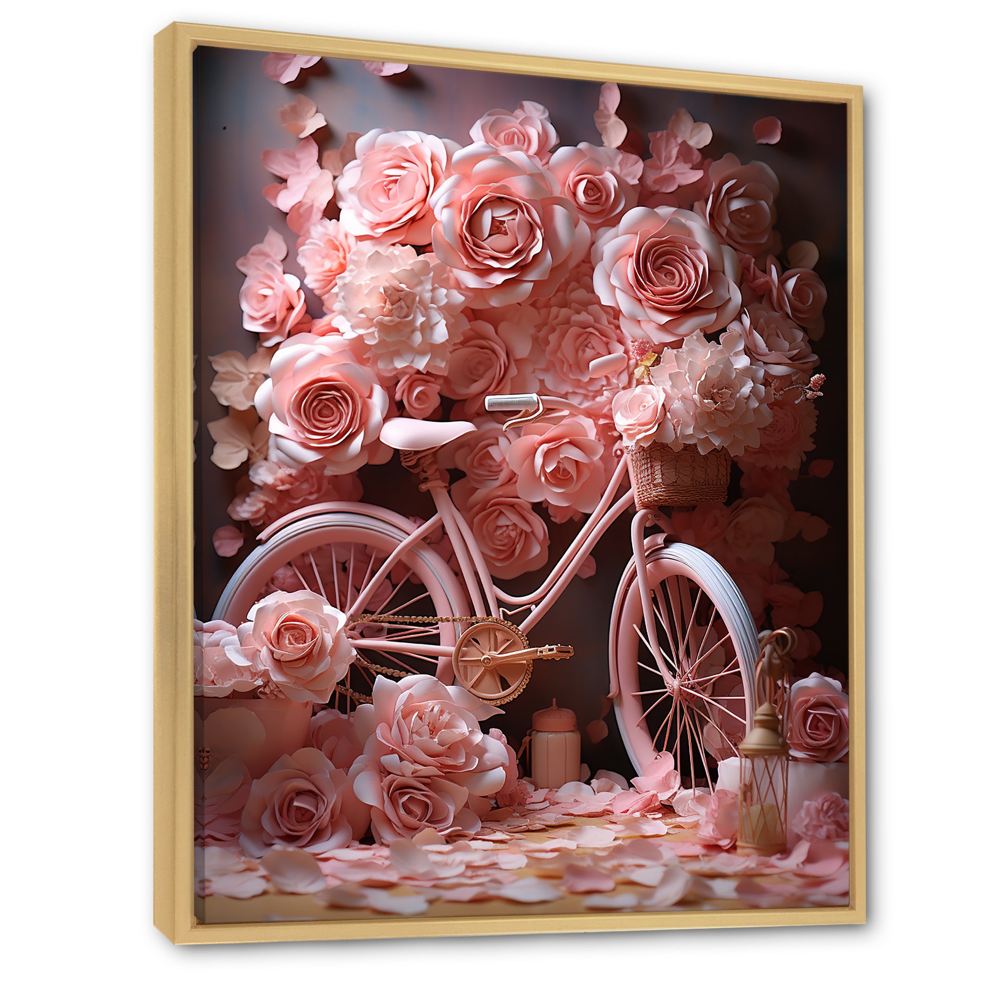 Bicycle Rose Reverie - Bicycle Canvas Wall Art