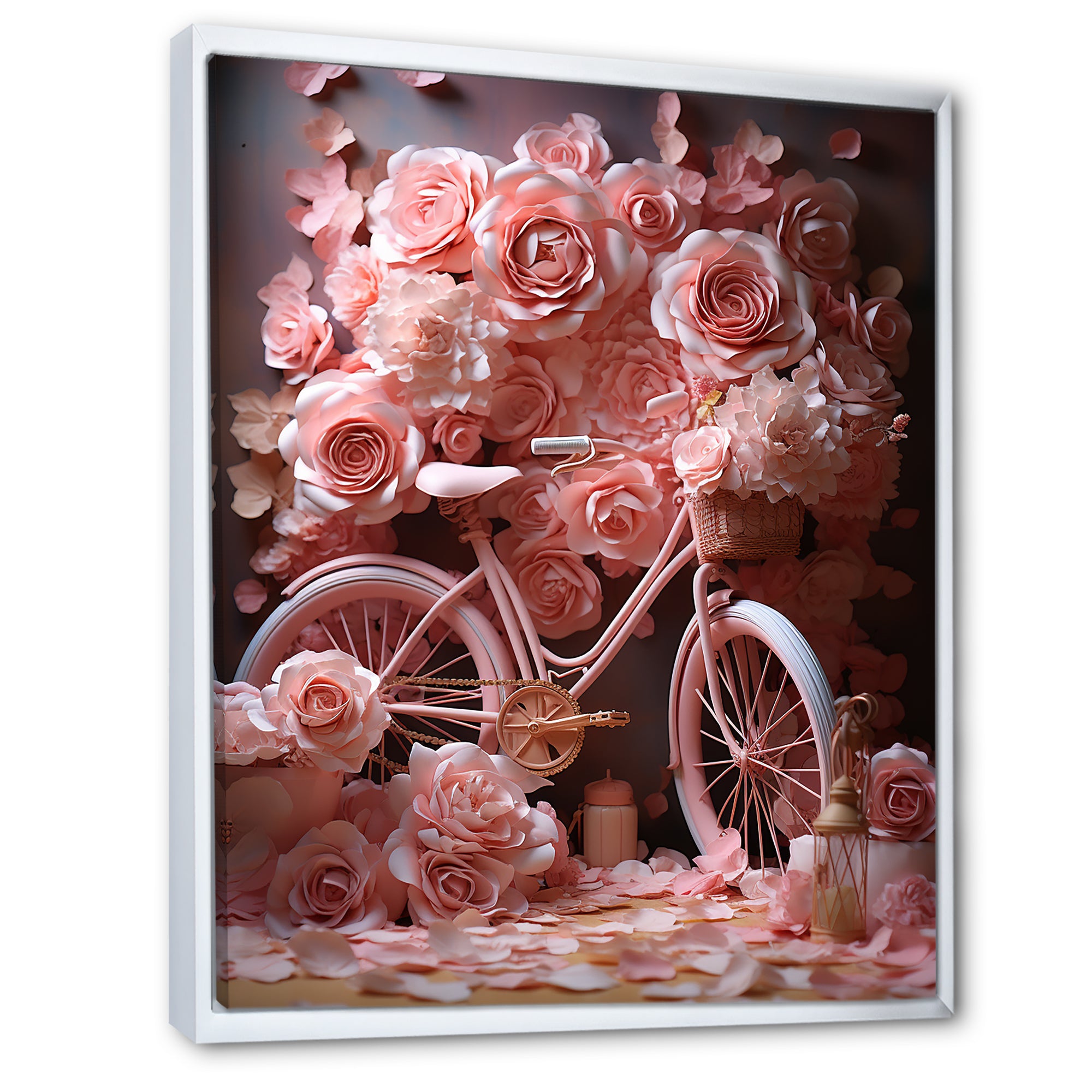 Bicycle Rose Reverie - Bicycle Canvas Wall Art