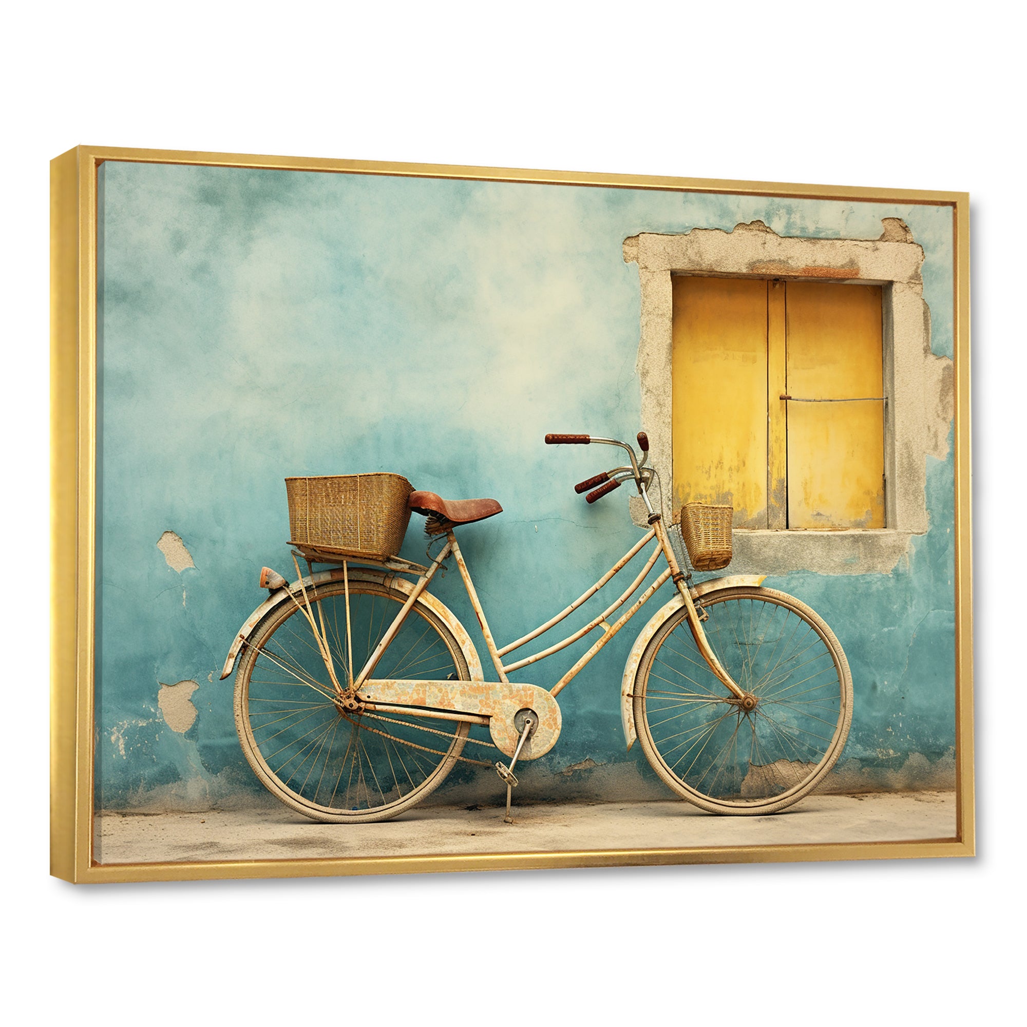 Teal Tour - Bicycle Canvas Wall Art