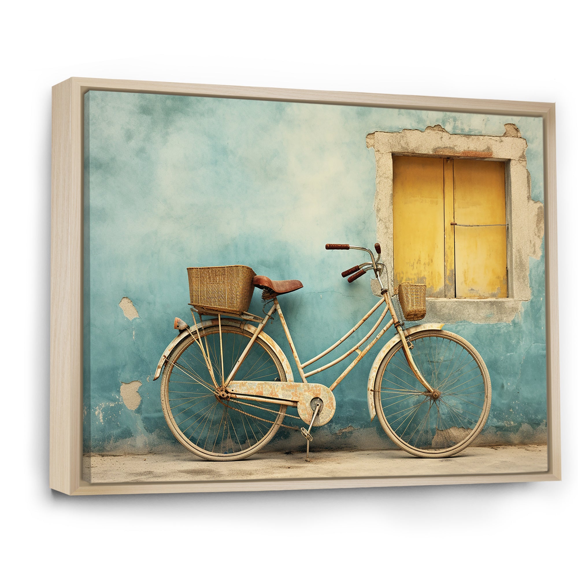 Teal Tour - Bicycle Canvas Wall Art
