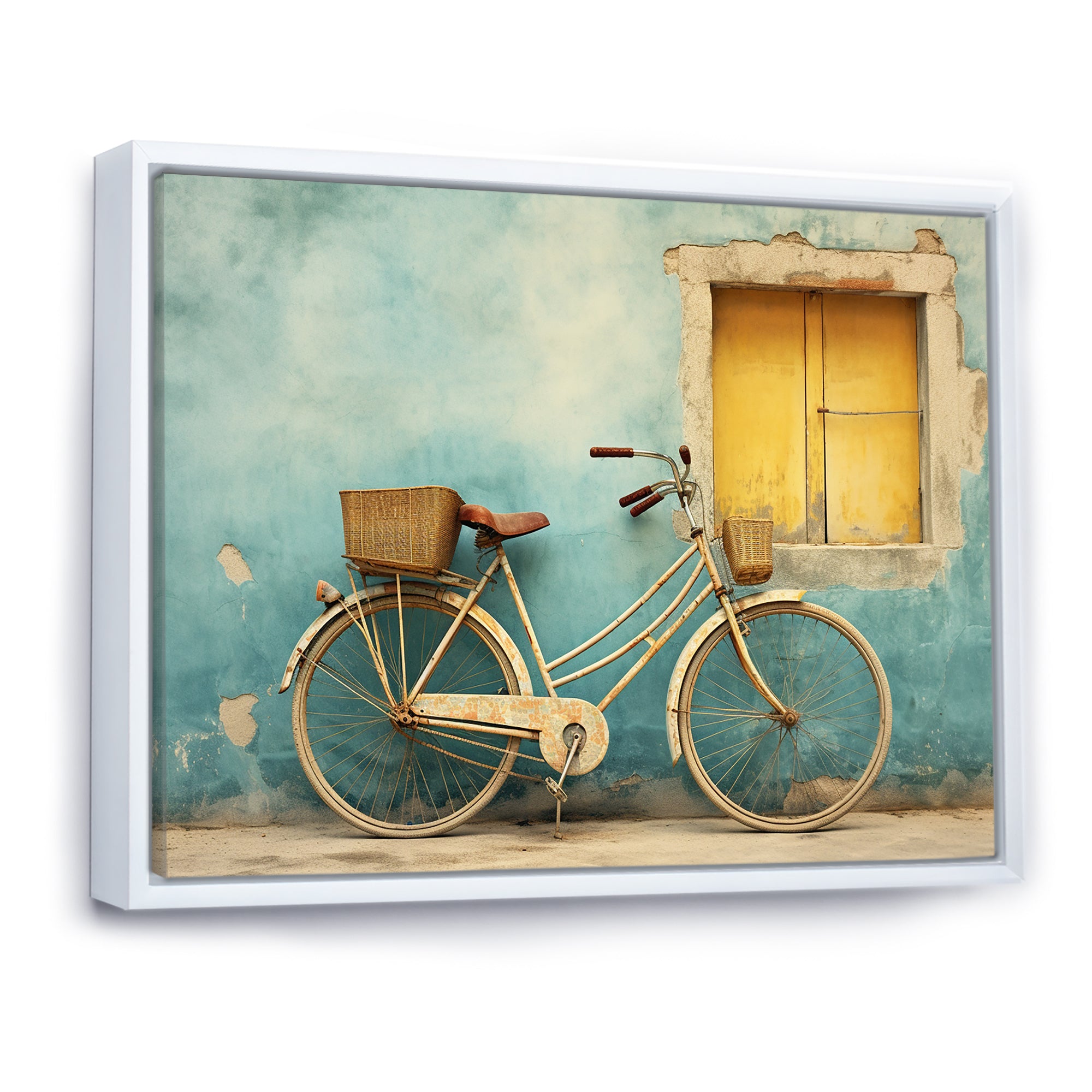 Teal Tour - Bicycle Canvas Wall Art