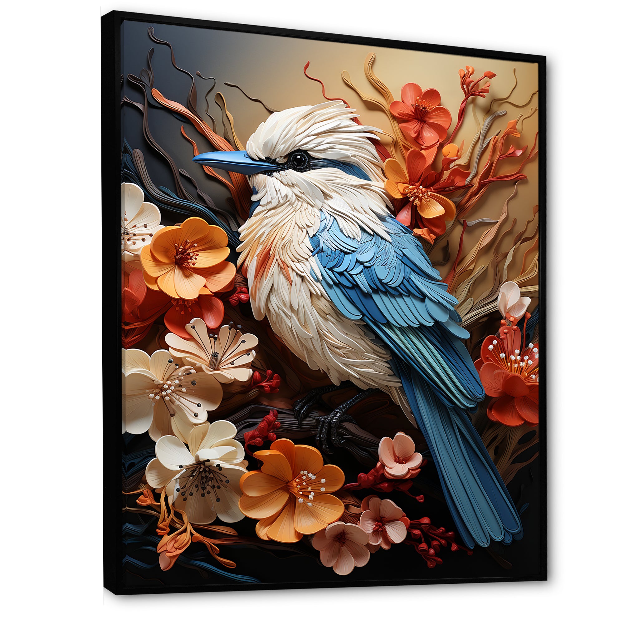 Bold Brushstrokes Convey The Freedom Of Birds - Bird Living Room Wall Art