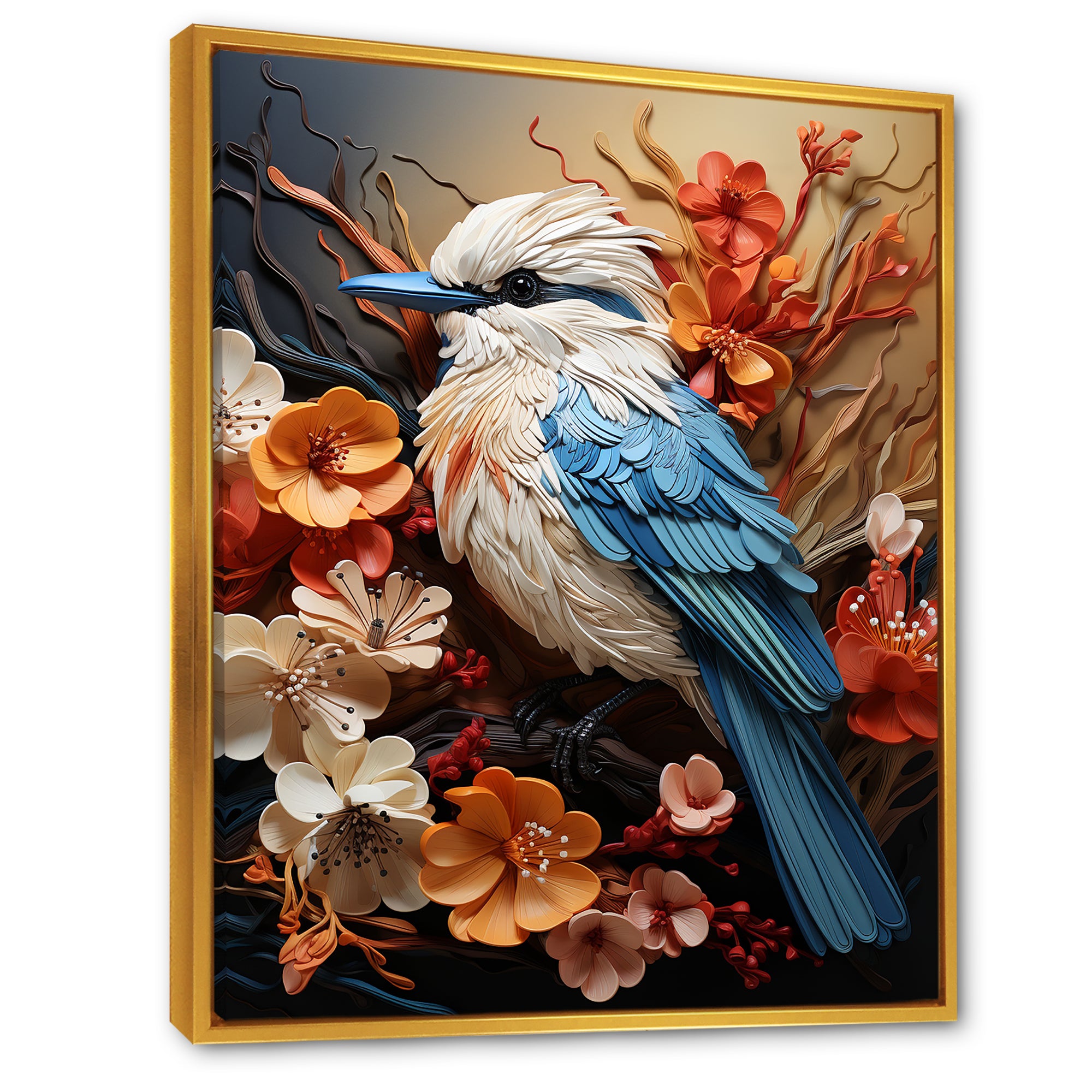 Bold Brushstrokes Convey The Freedom Of Birds - Bird Living Room Wall Art