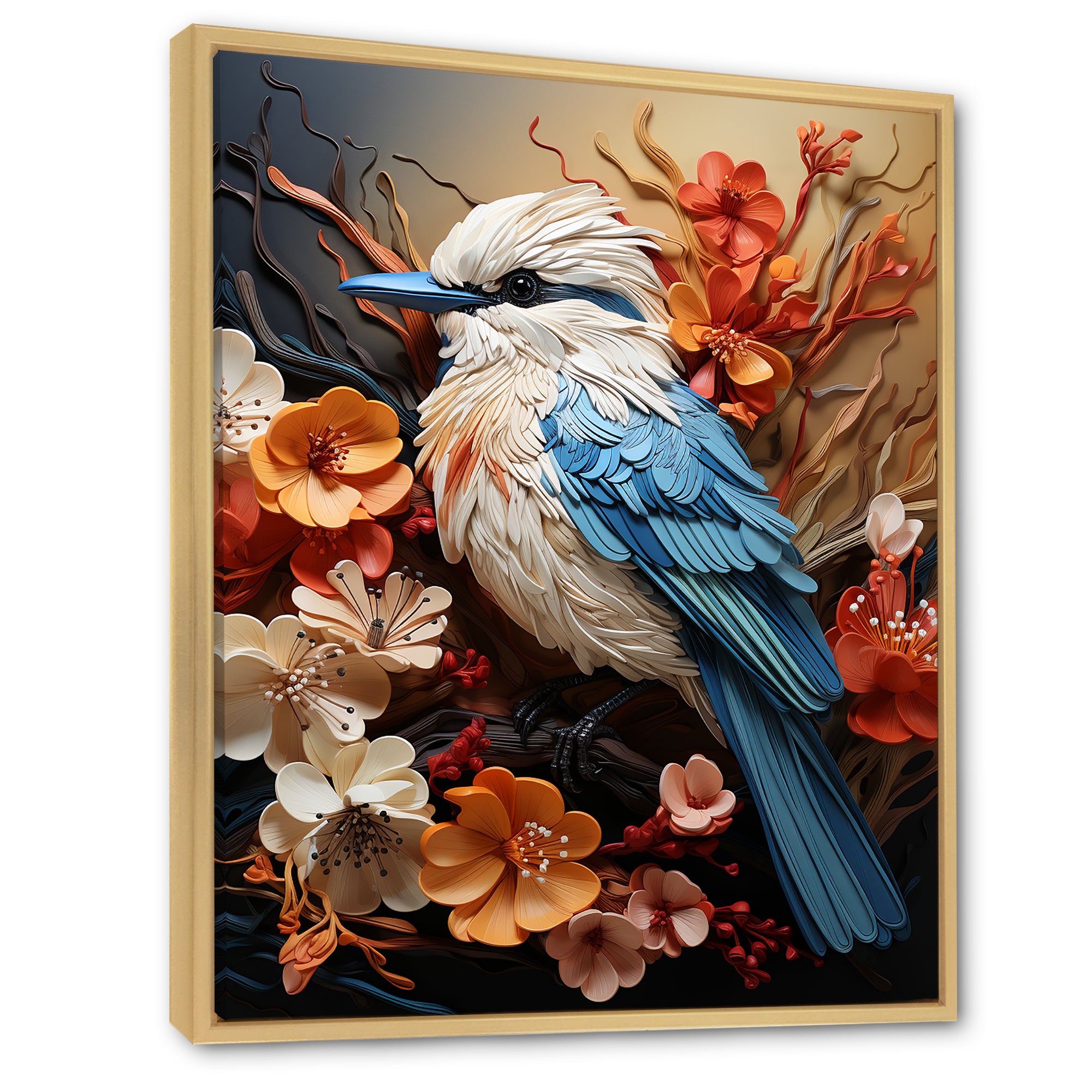 Bold Brushstrokes Convey The Freedom Of Birds - Bird Living Room Wall Art