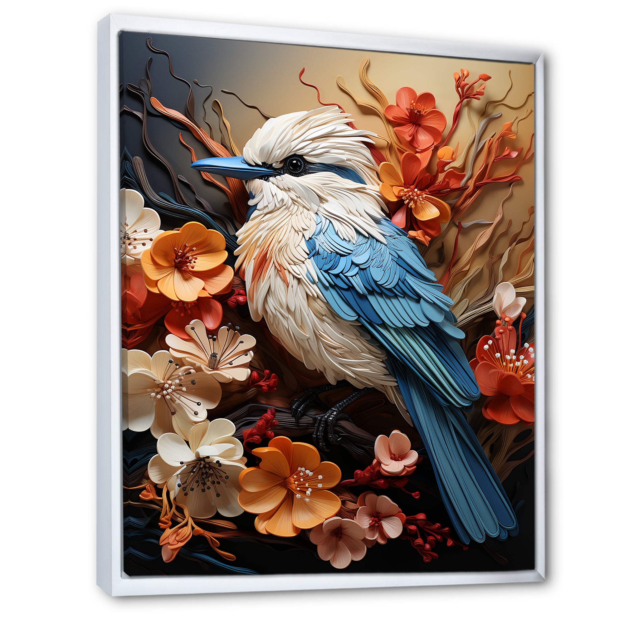 Bold Brushstrokes Convey The Freedom Of Birds - Bird Living Room Wall Art