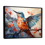 Geometric Birds In Cubist Skies - Bird Canvas Wall Art