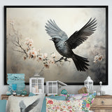 Minimalist Black Flight Of Bird - Bird Wall Art Prints