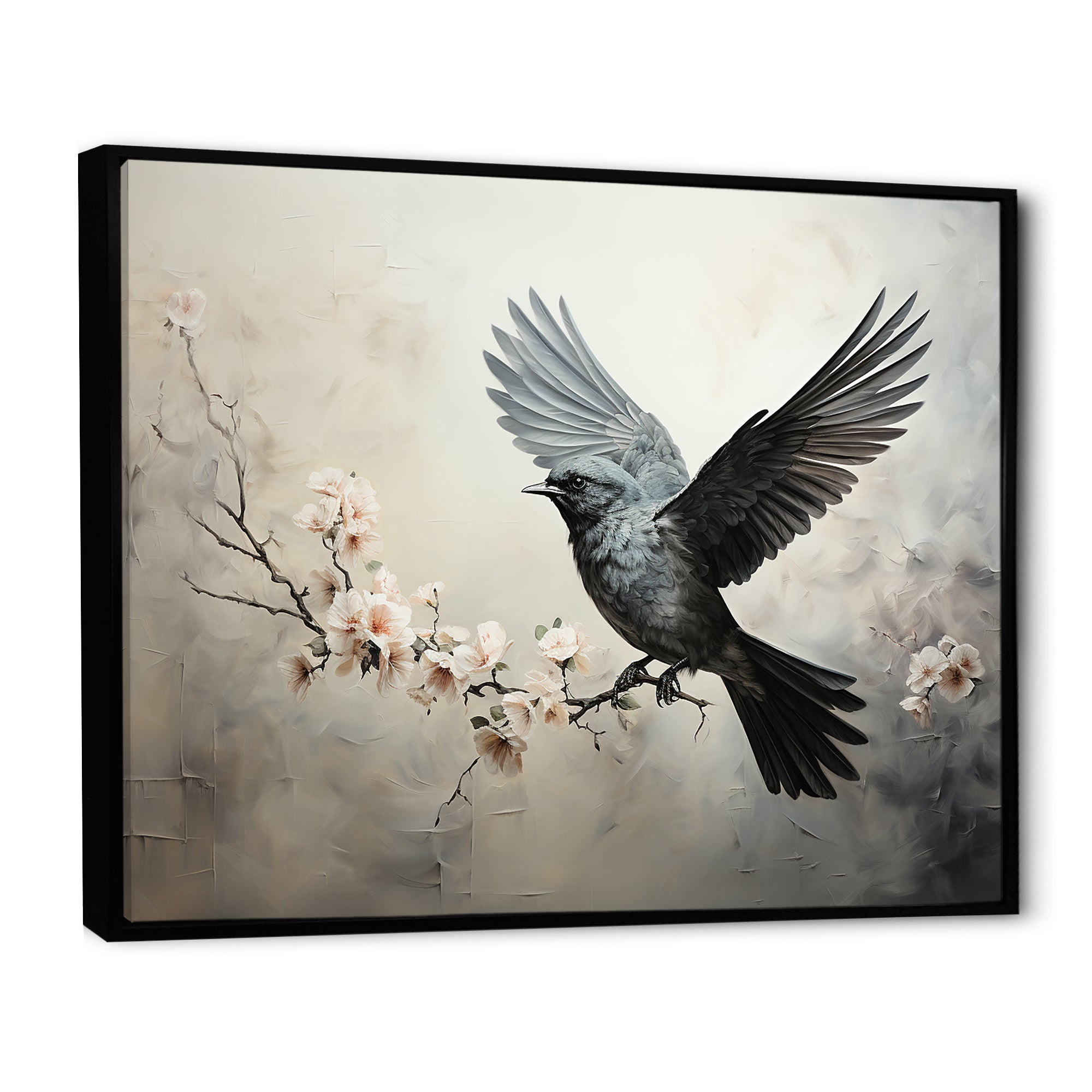 Minimalist Black Flight Of Bird - Bird Wall Art Prints