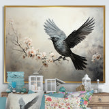 Minimalist Black Flight Of Bird - Bird Wall Art Prints