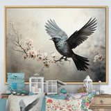 Minimalist Black Flight Of Bird - Bird Wall Art Prints