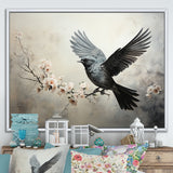 Minimalist Black Flight Of Bird - Bird Wall Art Prints