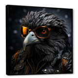 Cool Black Bird Noir Aviators - Bird Living Room Wall Art