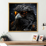 Cool Black Bird Noir Aviators - Bird Living Room Wall Art
