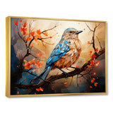Warm Sunrise Hues An Expressionist Portrayal Bird - Beige Bird Wall Art