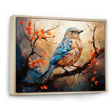 Warm Sunrise Hues An Expressionist Portrayal Bird - Beige Bird Wall Art