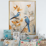 Minimalism Birds Paradise Floral Scenery - Bird Floral Home Decor Art