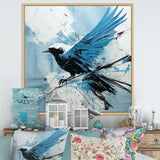 Blue Bird In Mix Of Colors - Bird Bedroom Wall Art