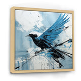 Blue Bird In Mix Of Colors - Bird Bedroom Wall Art