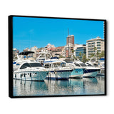 Boats Docked At Port Alicante Spain - Boat Canvas Wall Art