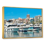 Boats Docked At Port Alicante Spain - Boat Canvas Wall Art