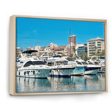 Boats Docked At Port Alicante Spain - Boat Canvas Wall Art