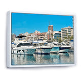 Boats Docked At Port Alicante Spain - Boat Canvas Wall Art