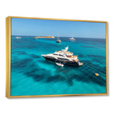 Luxury Yacht On Open Water Adventure - Boat Canvas Wall Art