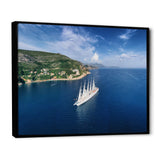 Cruise Ship With Sails In Croatia - Boat Canvas Wall Art