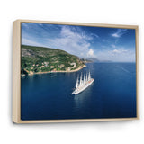 Cruise Ship With Sails In Croatia - Boat Canvas Wall Art