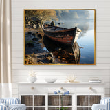 Sailing Charm In The Morning Mist - Boat Sailing Canvas Wall Art