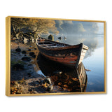 Sailing Charm In The Morning Mist - Boat Sailing Canvas Wall Art