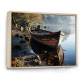 Sailing Charm In The Morning Mist - Boat Sailing Canvas Wall Art