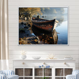 Sailing Charm In The Morning Mist - Boat Sailing Canvas Wall Art