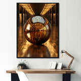 Bronze Bowling Reflections - Bowling Canvas Wall Art