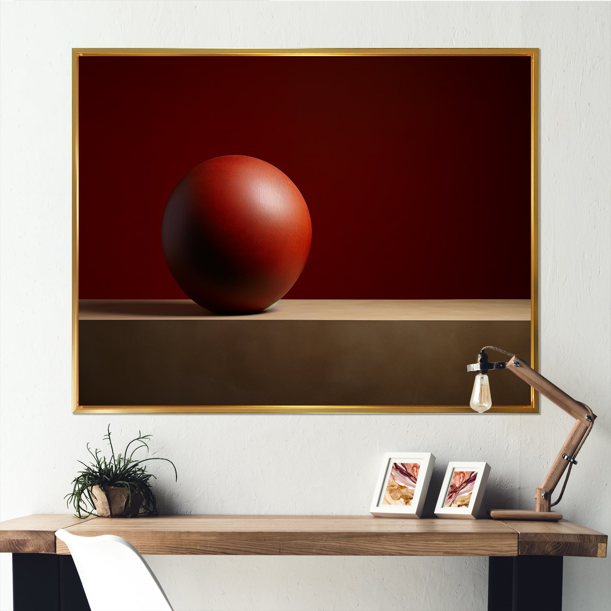 Maroon Momentum Ball - Bowling Canvas Wall Art