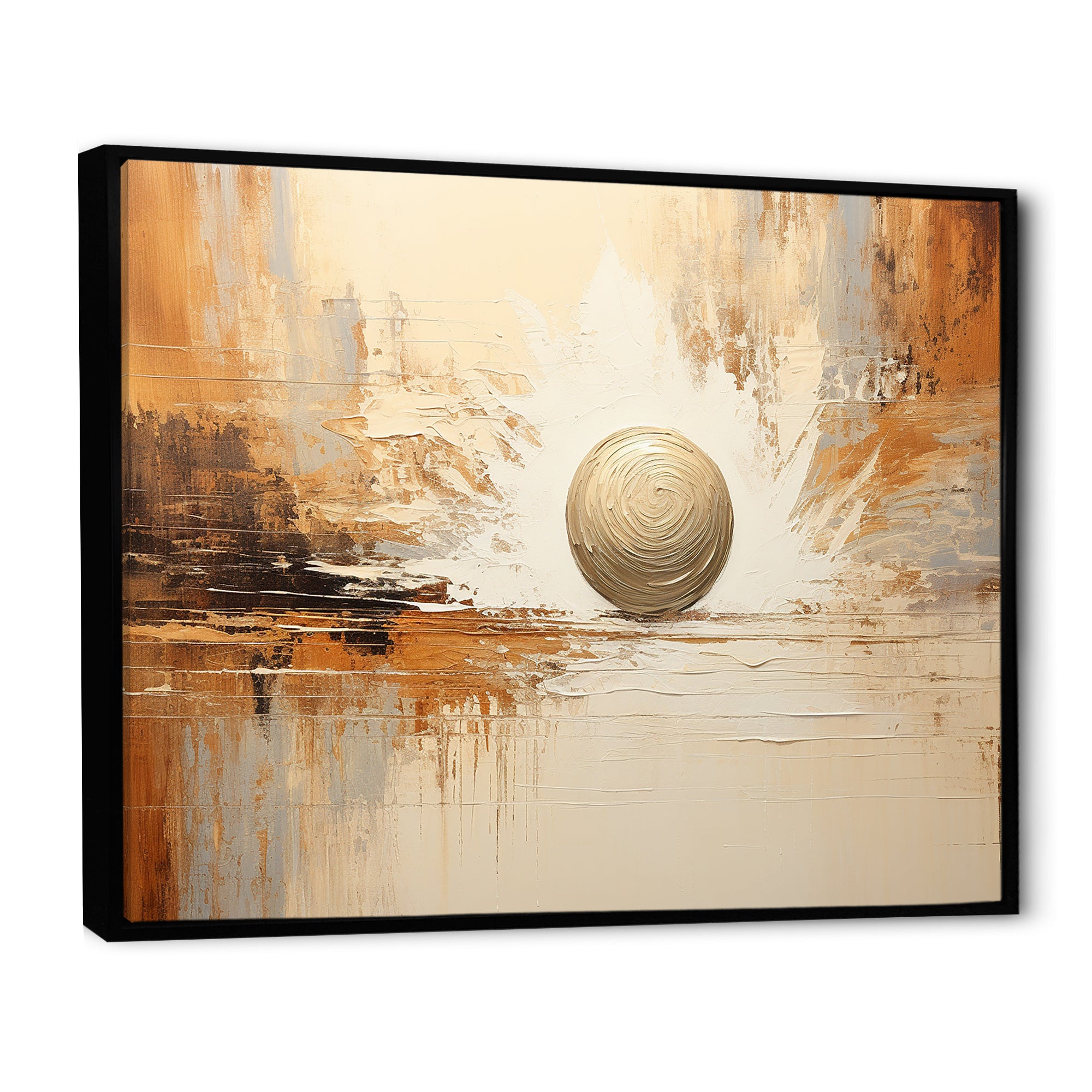 Beige Minimalism Bowling - Bowling Canvas Wall Art