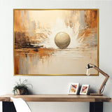Beige Minimalism Bowling - Bowling Canvas Wall Art