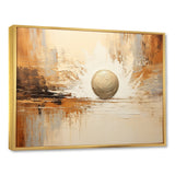 Beige Minimalism Bowling - Bowling Canvas Wall Art