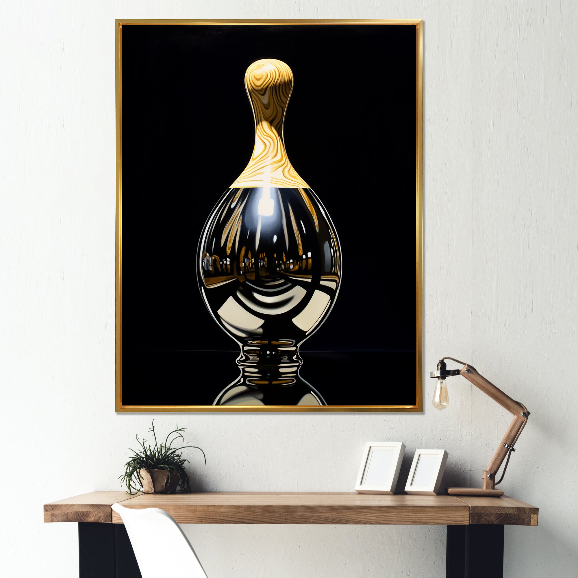 Onyx Overturn - Bowling Canvas Wall Art