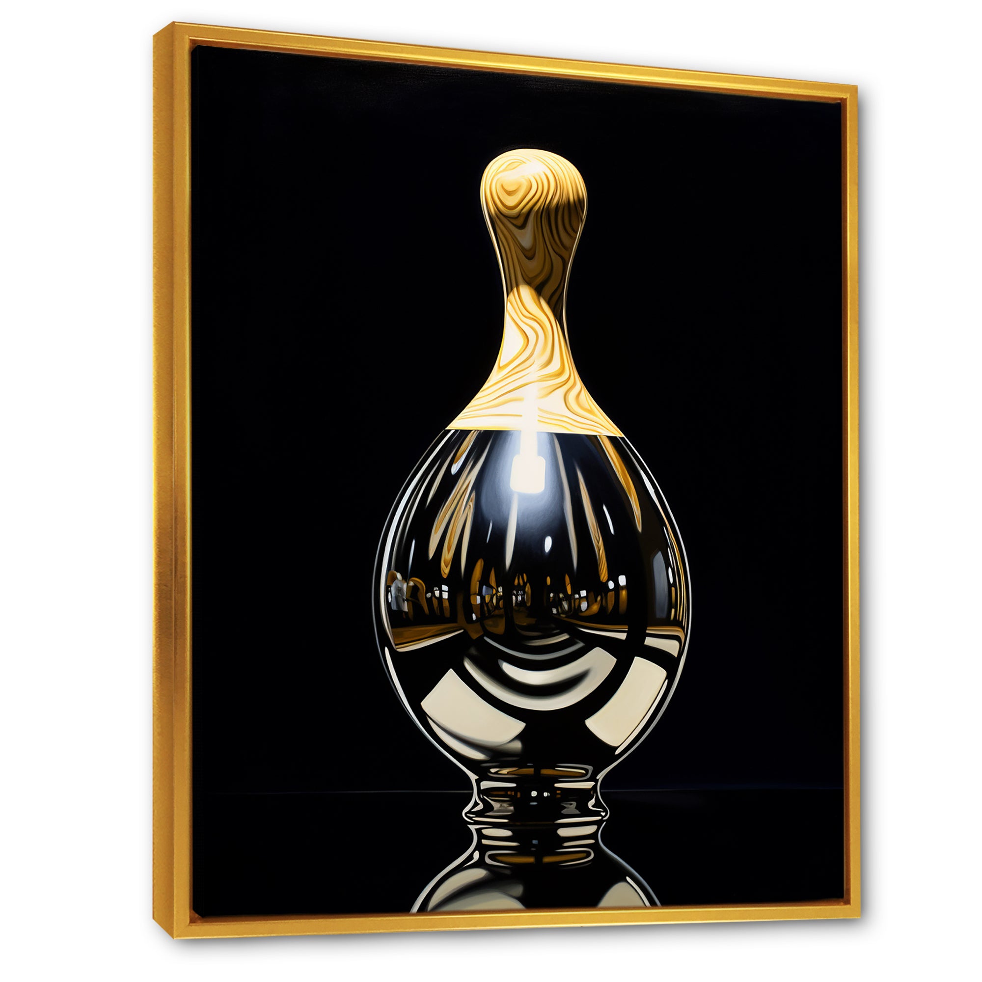 Onyx Overturn - Bowling Canvas Wall Art