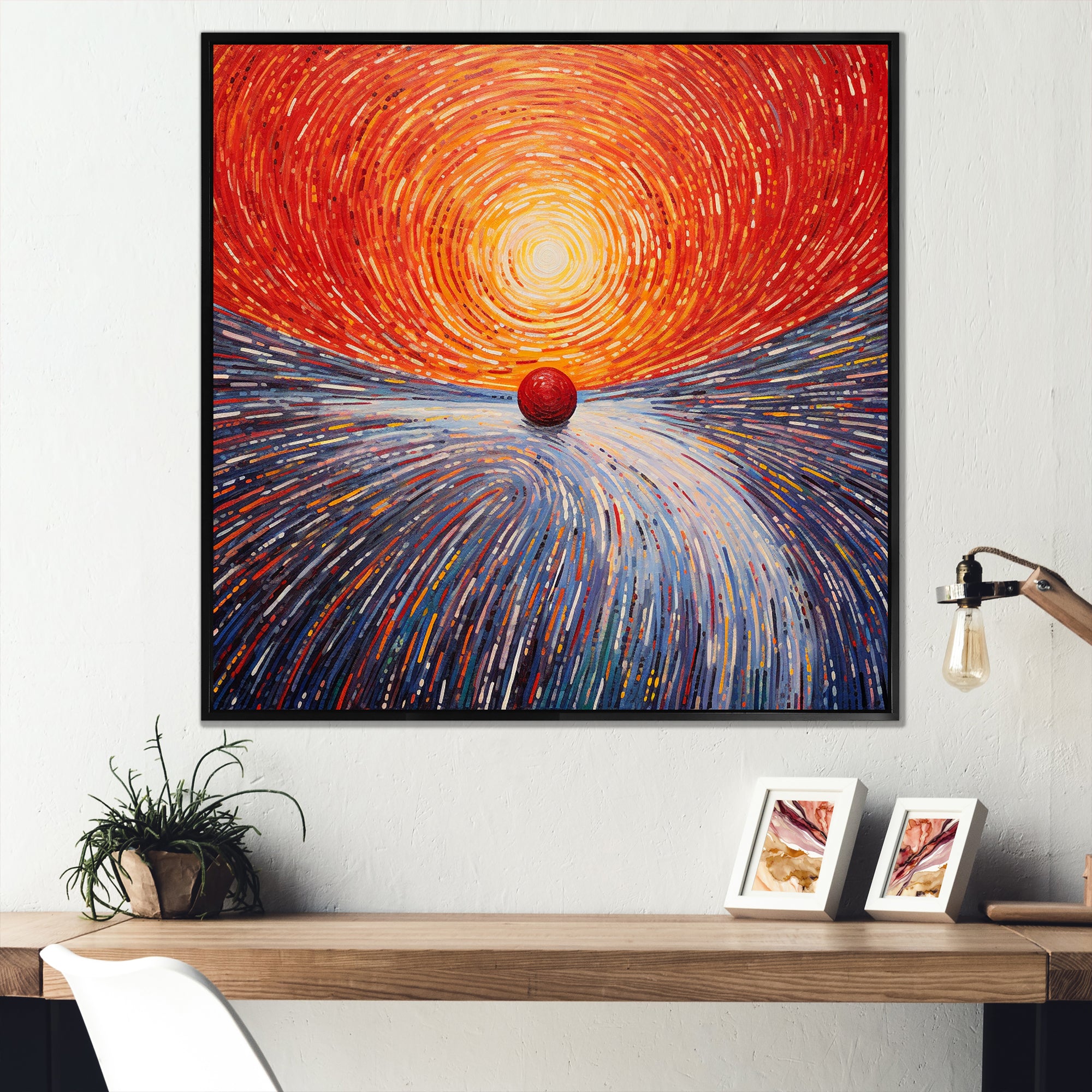 Ruby Roll Opposite Magnetic Poles - Bowling Canvas Wall Art