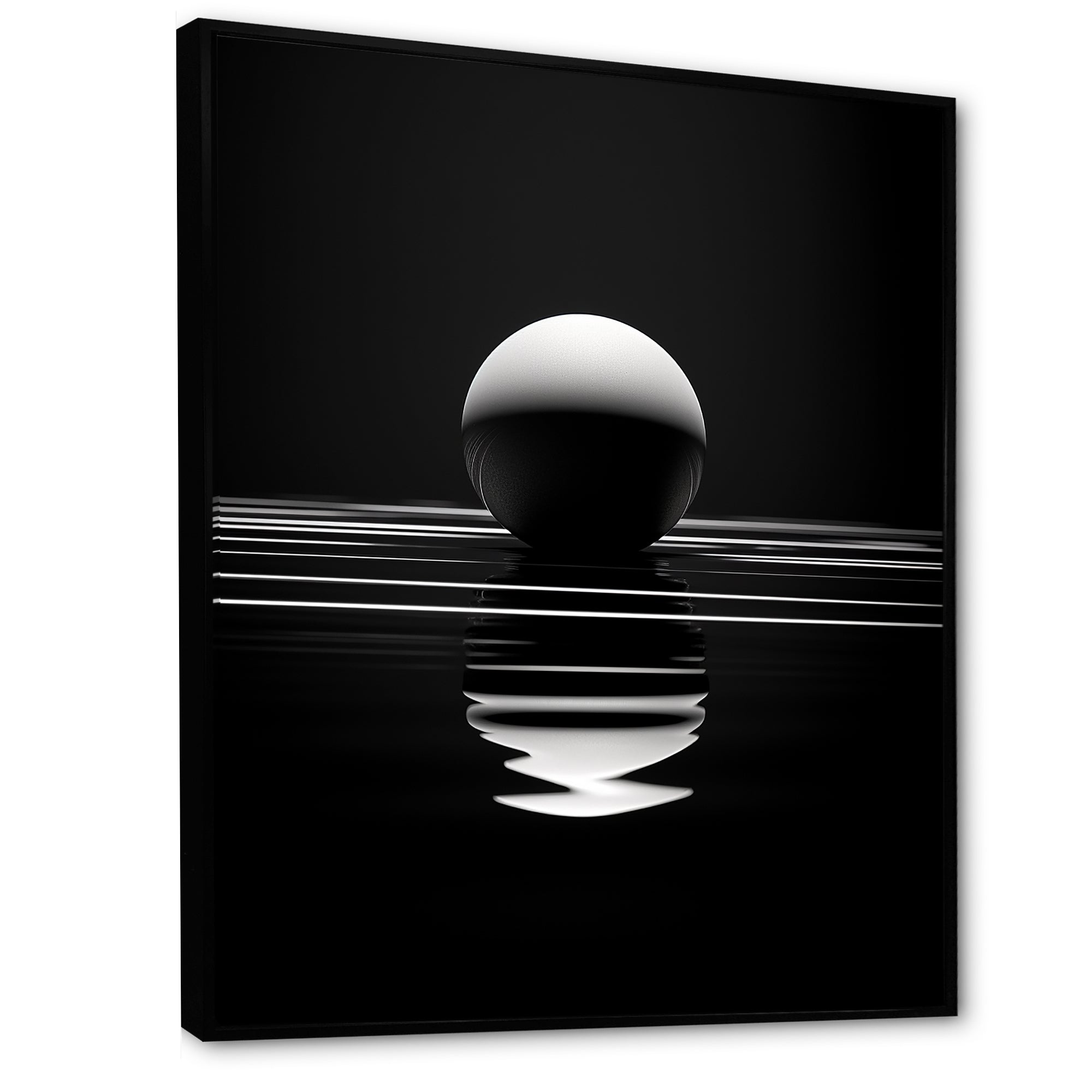 Sapphire Strike Ball Reflection - Bowling Canvas Wall Art