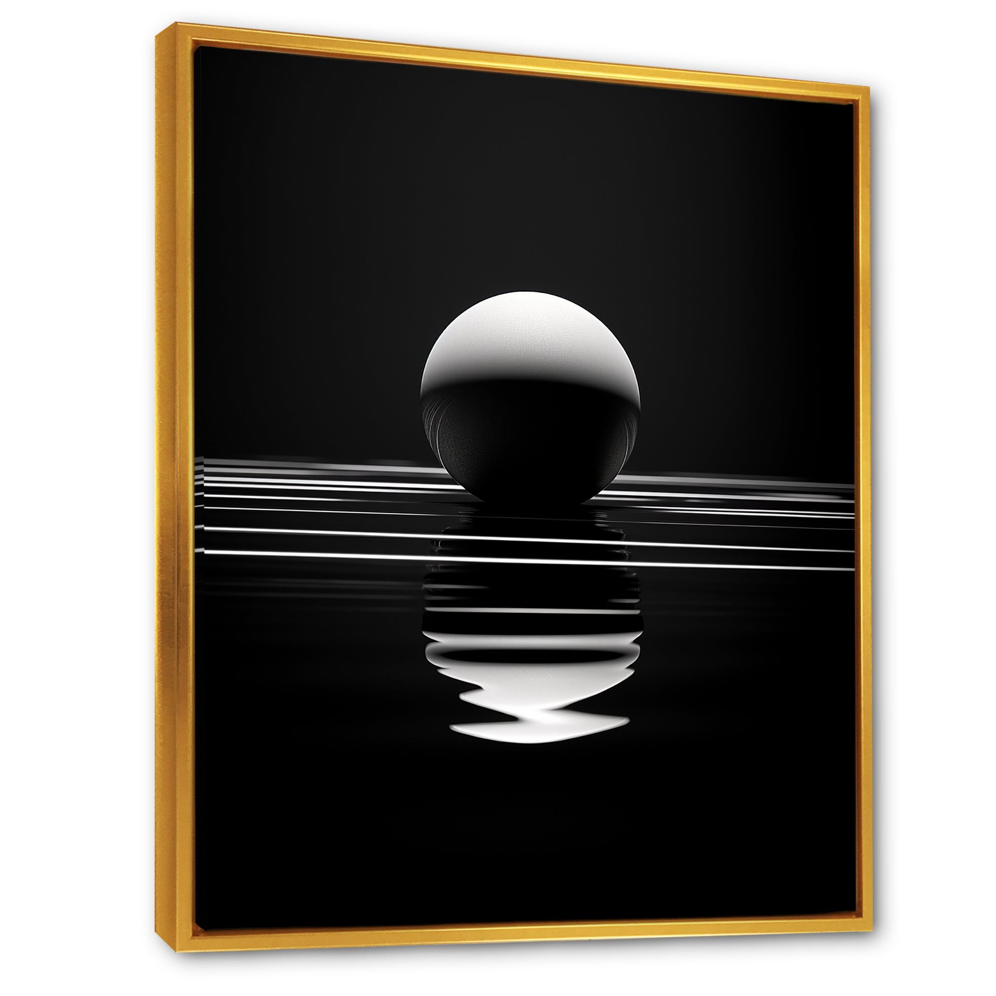 Sapphire Strike Ball Reflection - Bowling Canvas Wall Art