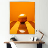 Bowling Tangerine Triumph - Bowling Canvas Wall Art