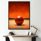 Bowling Tangerine Triumph I - Bowling Canvas Wall Art