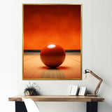 Bowling Tangerine Triumph I - Bowling Canvas Wall Art