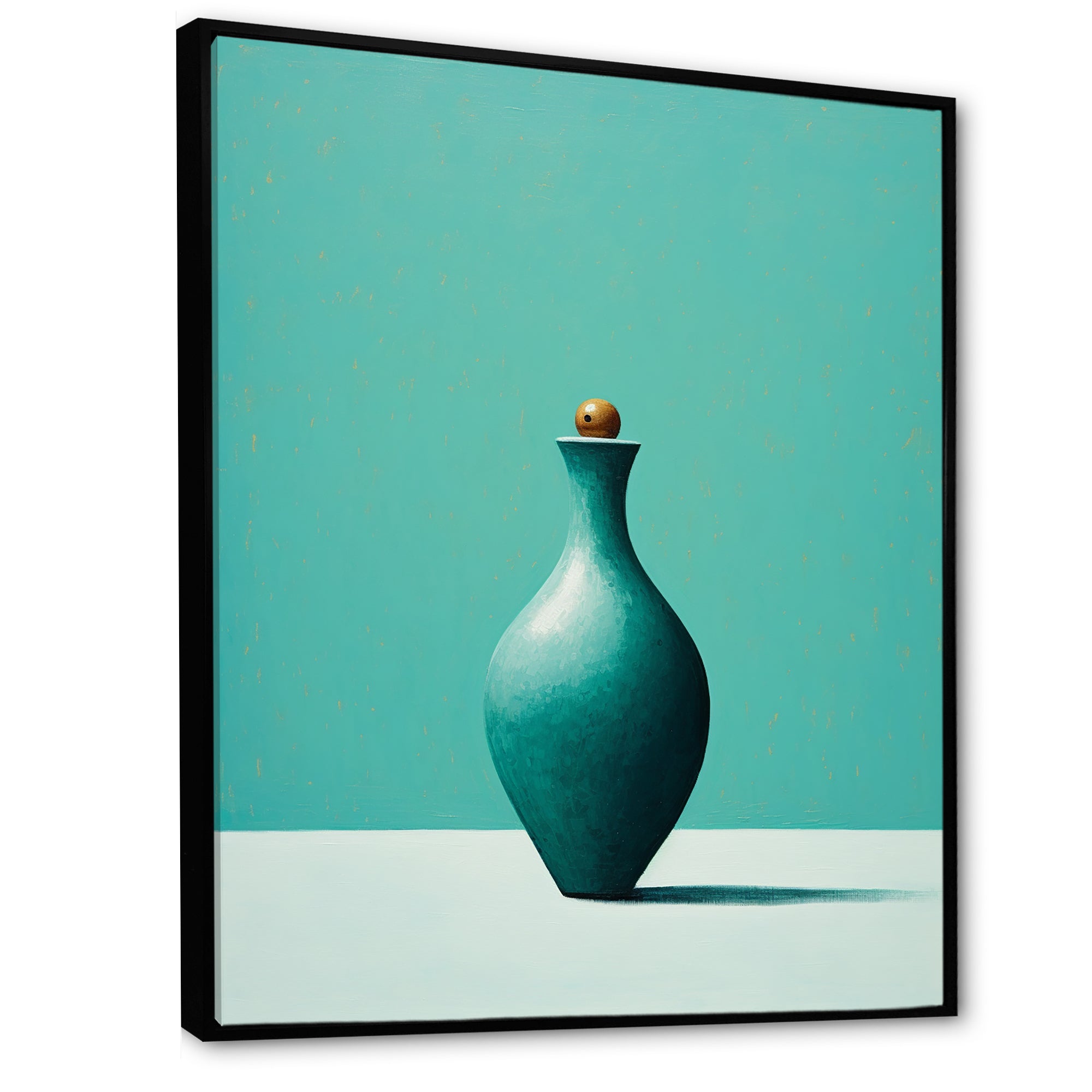 Turquoise Tenpin - Bowling Canvas Wall Art
