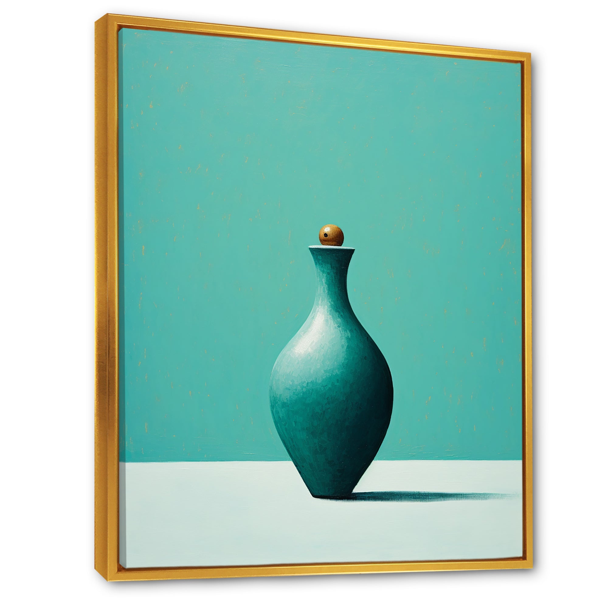 Turquoise Tenpin - Bowling Canvas Wall Art