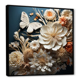 Textured Layers Mixed Media Dance - Butterfly Canvas Wall Art