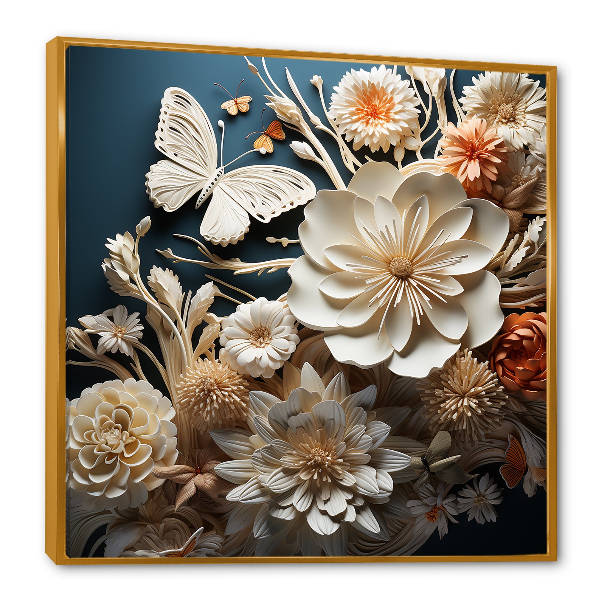 Textured Layers Mixed Media Dance - Butterfly Canvas Wall Art